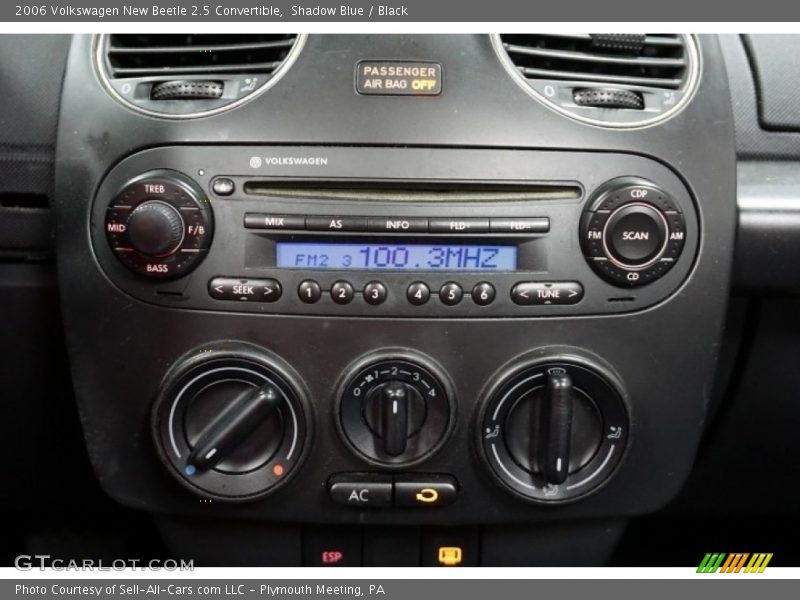 Shadow Blue / Black 2006 Volkswagen New Beetle 2.5 Convertible