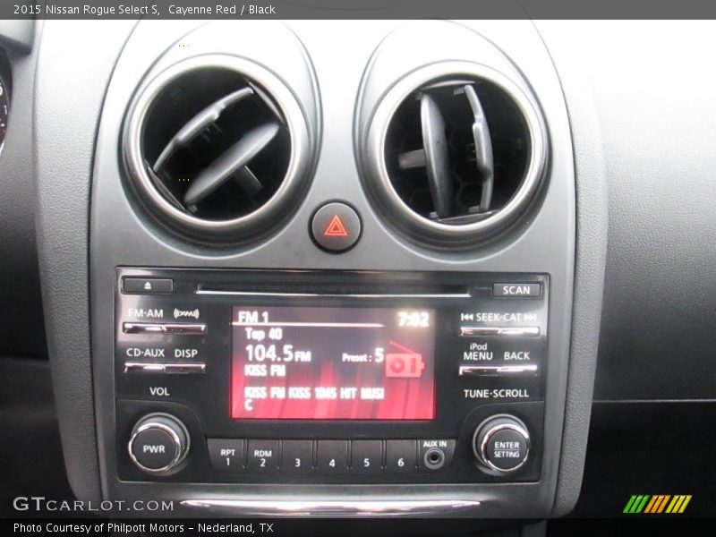Cayenne Red / Black 2015 Nissan Rogue Select S