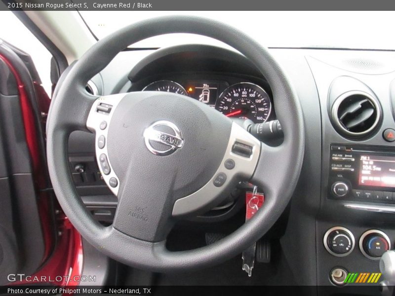Cayenne Red / Black 2015 Nissan Rogue Select S