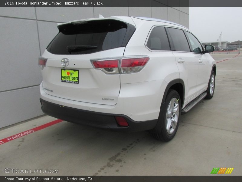 Blizzard Pearl / Black 2016 Toyota Highlander Limited