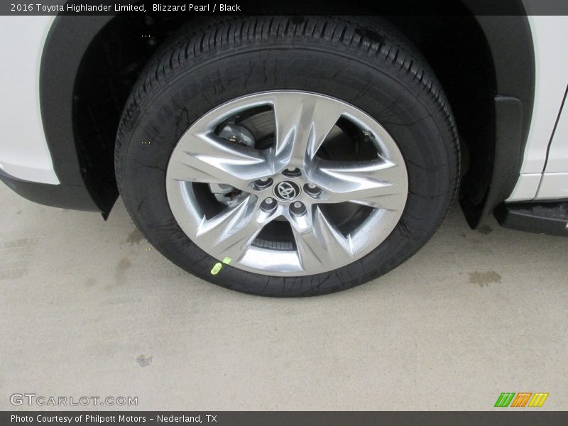 Blizzard Pearl / Black 2016 Toyota Highlander Limited