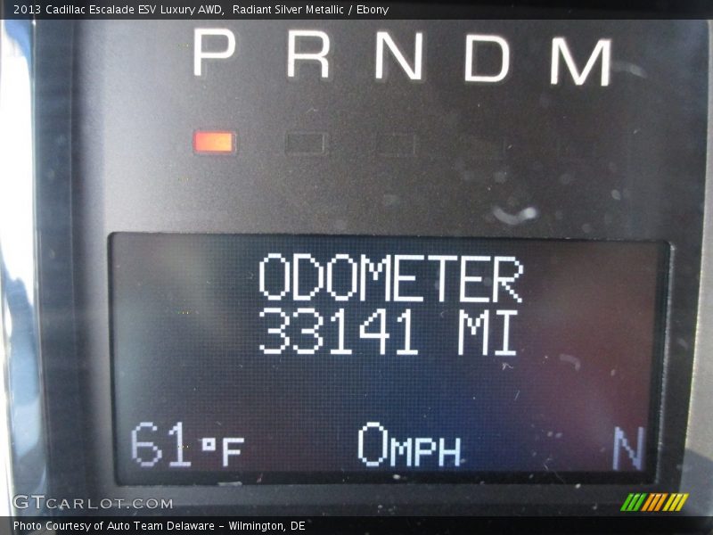 Radiant Silver Metallic / Ebony 2013 Cadillac Escalade ESV Luxury AWD