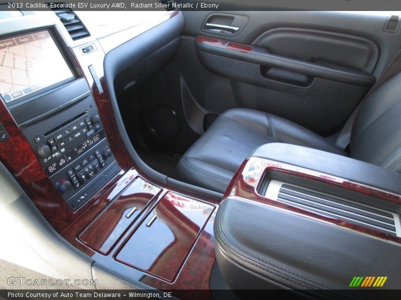 Radiant Silver Metallic / Ebony 2013 Cadillac Escalade ESV Luxury AWD