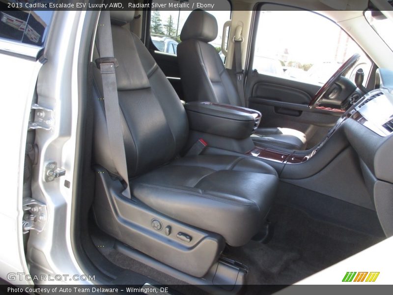 Radiant Silver Metallic / Ebony 2013 Cadillac Escalade ESV Luxury AWD