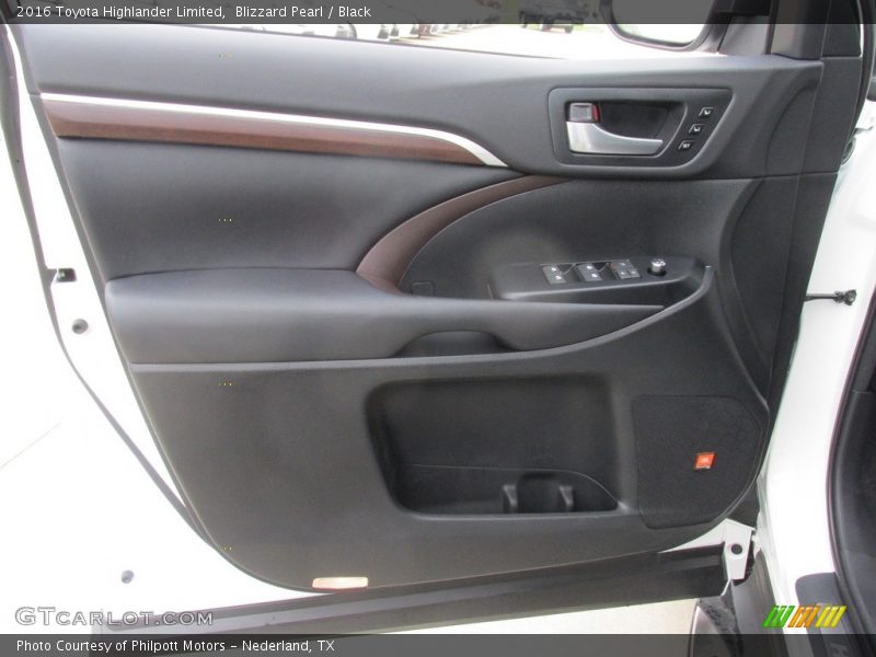 Blizzard Pearl / Black 2016 Toyota Highlander Limited