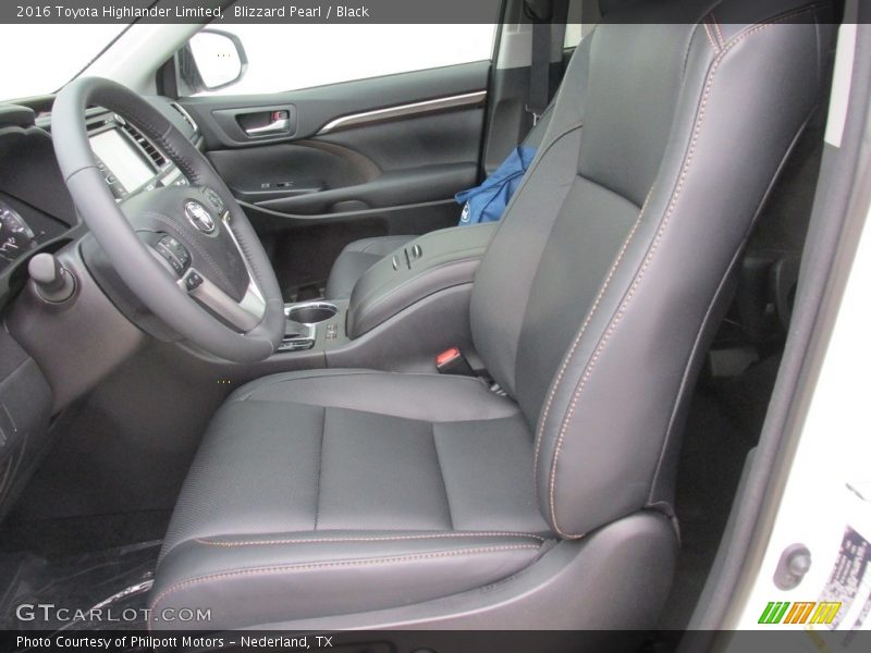 Blizzard Pearl / Black 2016 Toyota Highlander Limited