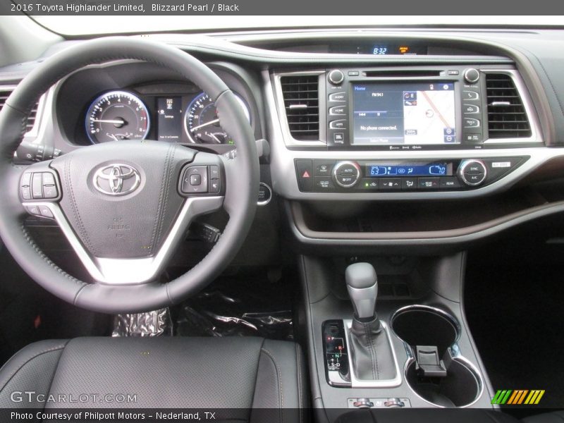 Blizzard Pearl / Black 2016 Toyota Highlander Limited