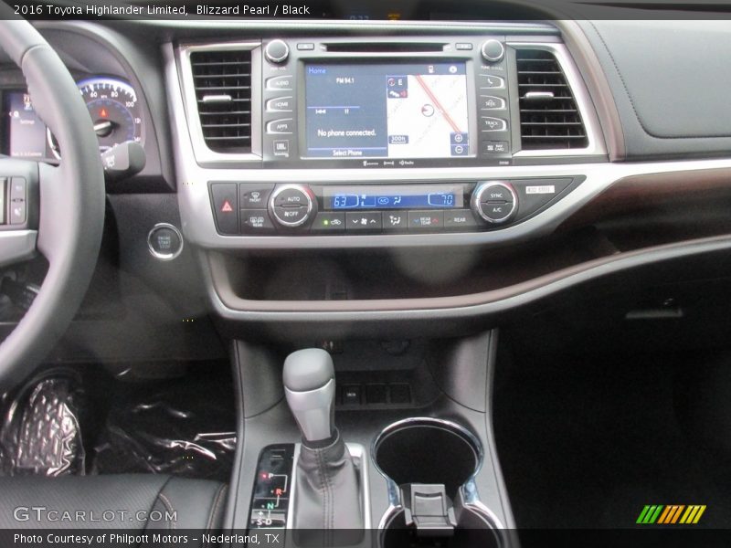 Blizzard Pearl / Black 2016 Toyota Highlander Limited