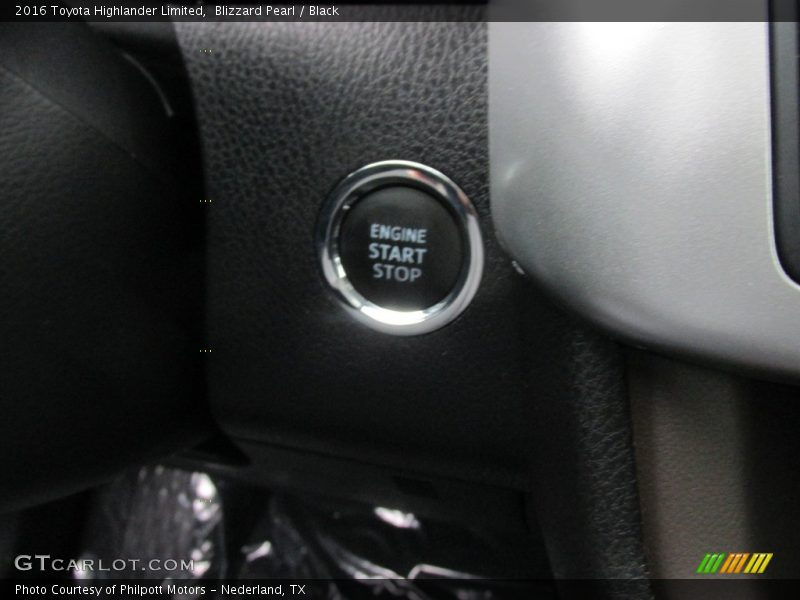 Blizzard Pearl / Black 2016 Toyota Highlander Limited