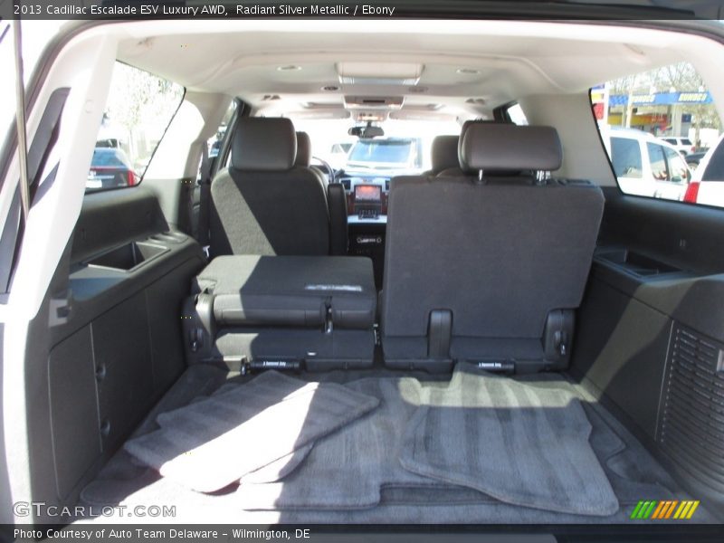 Radiant Silver Metallic / Ebony 2013 Cadillac Escalade ESV Luxury AWD