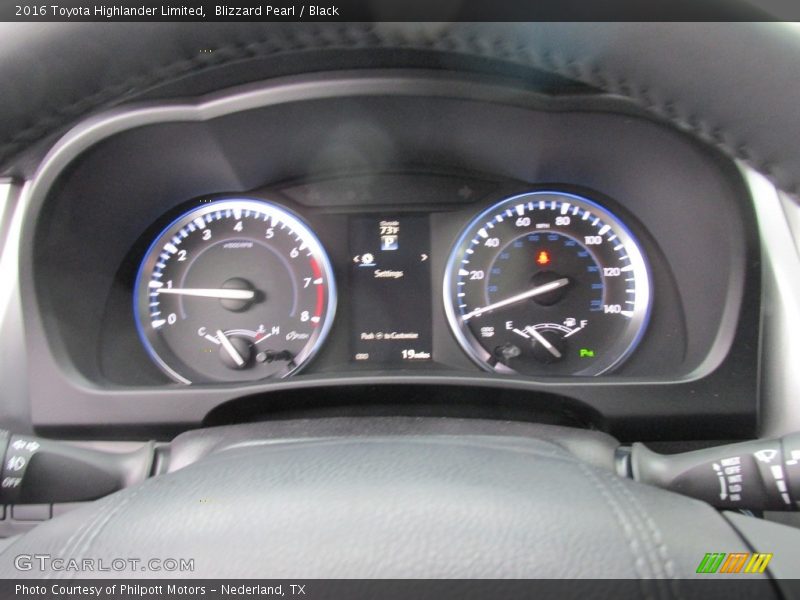 Blizzard Pearl / Black 2016 Toyota Highlander Limited