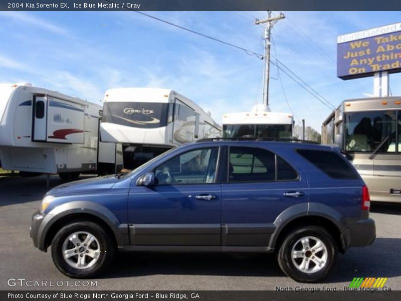 Ice Blue Metallic / Gray 2004 Kia Sorento EX