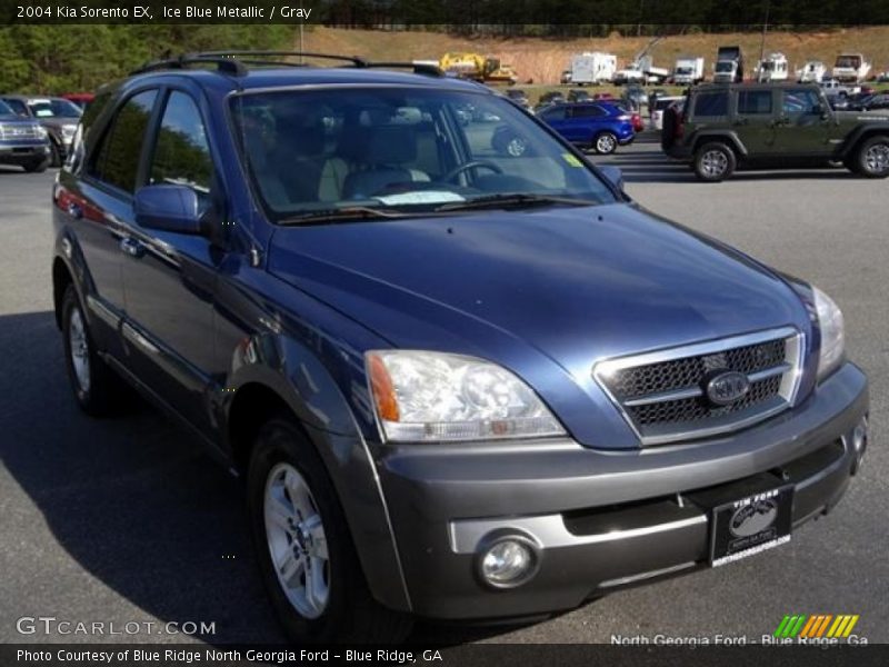 Ice Blue Metallic / Gray 2004 Kia Sorento EX
