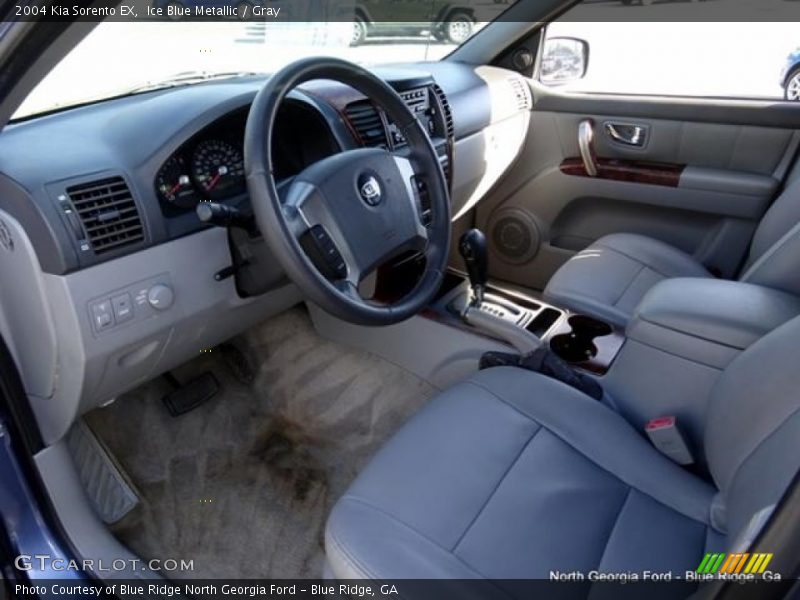 Ice Blue Metallic / Gray 2004 Kia Sorento EX