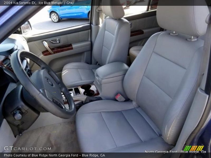 Ice Blue Metallic / Gray 2004 Kia Sorento EX