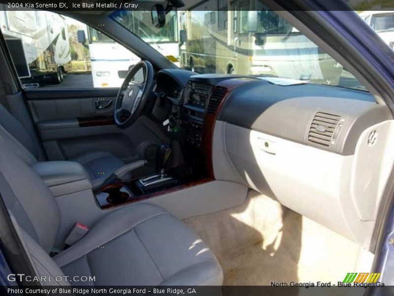Ice Blue Metallic / Gray 2004 Kia Sorento EX