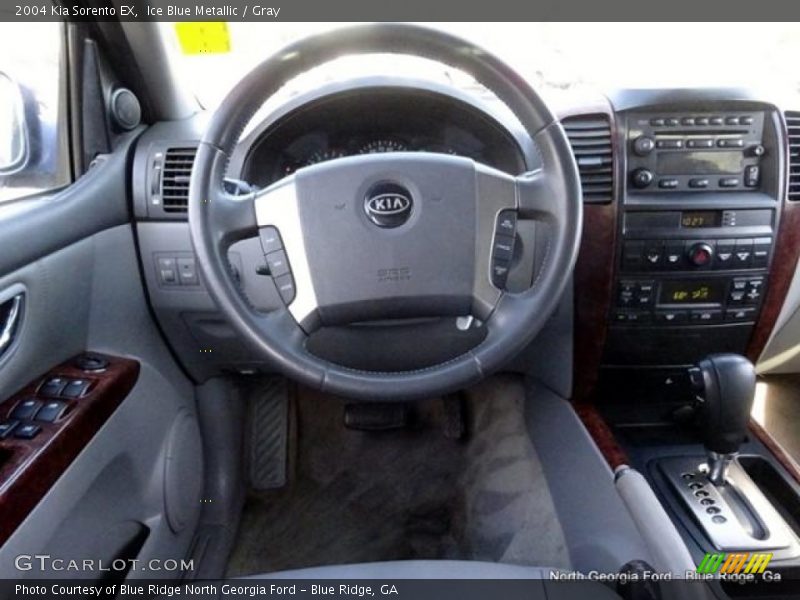 Ice Blue Metallic / Gray 2004 Kia Sorento EX