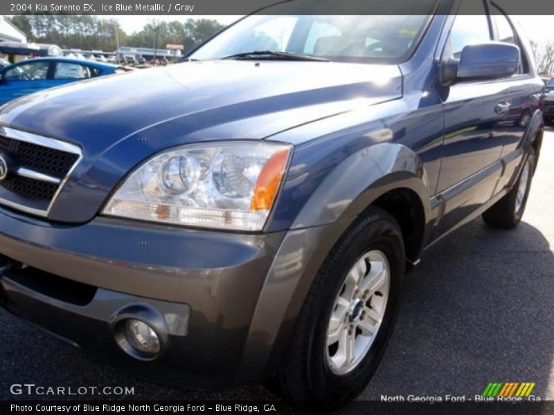 Ice Blue Metallic / Gray 2004 Kia Sorento EX