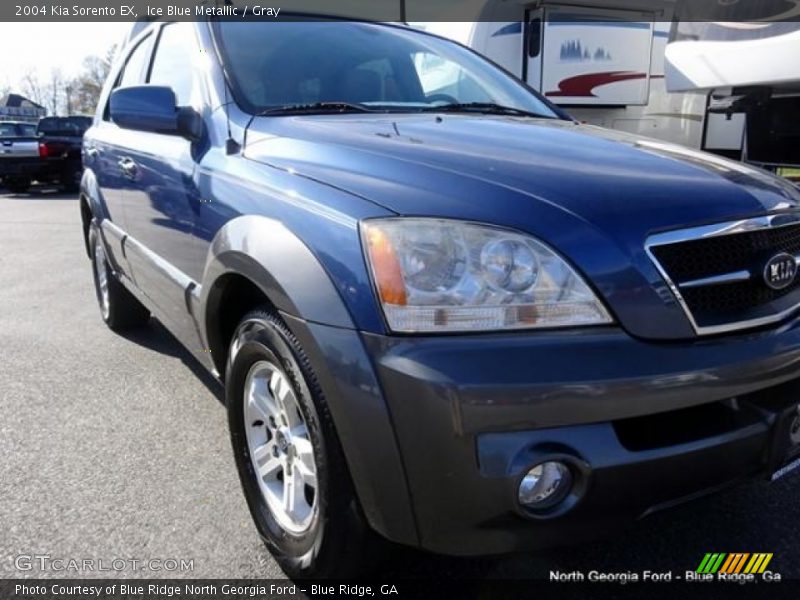 Ice Blue Metallic / Gray 2004 Kia Sorento EX