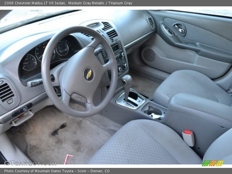 Medium Gray Metallic / Titanium Gray 2006 Chevrolet Malibu LT V6 Sedan