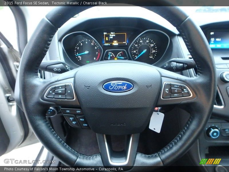 Tectonic Metallic / Charcoal Black 2015 Ford Focus SE Sedan