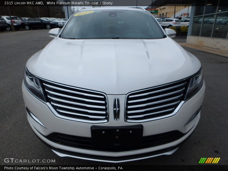 White Platinum Metallic Tri-coat / Ebony 2015 Lincoln MKC AWD