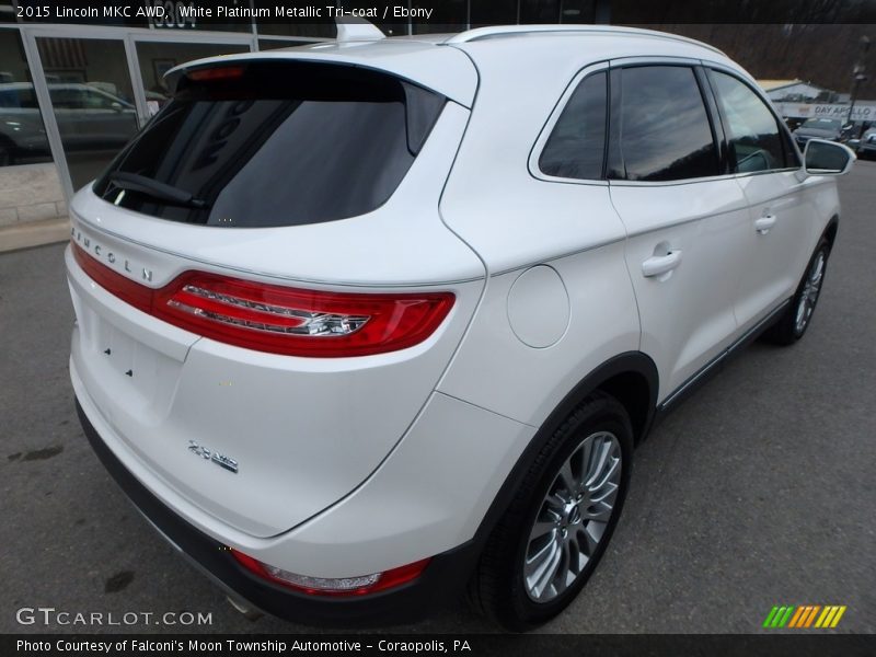 White Platinum Metallic Tri-coat / Ebony 2015 Lincoln MKC AWD