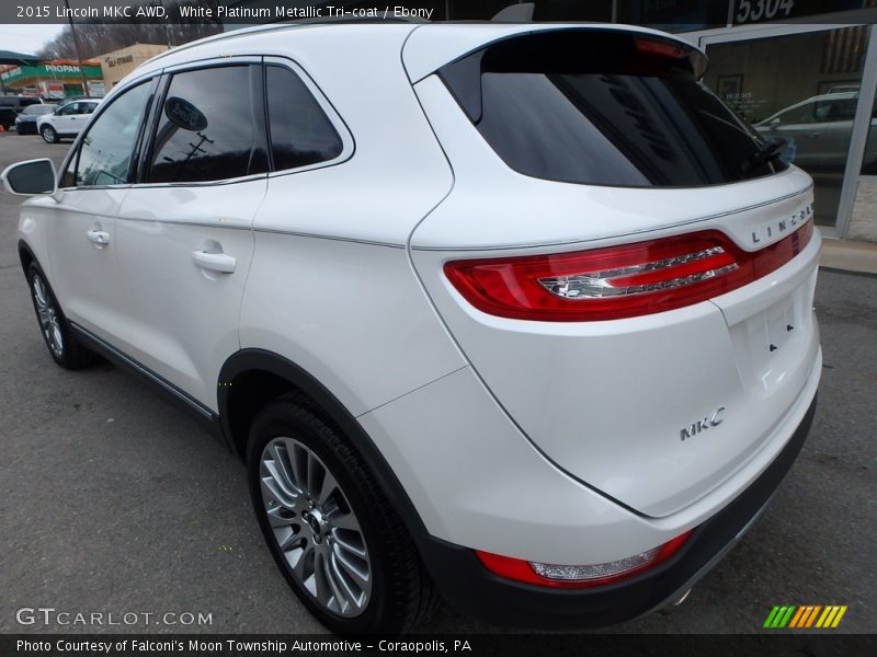 White Platinum Metallic Tri-coat / Ebony 2015 Lincoln MKC AWD
