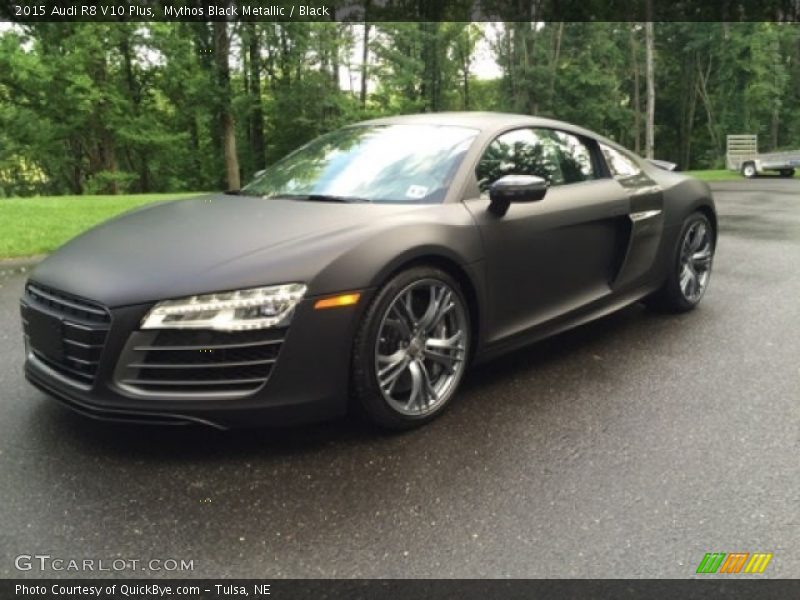 Mythos Black Metallic / Black 2015 Audi R8 V10 Plus