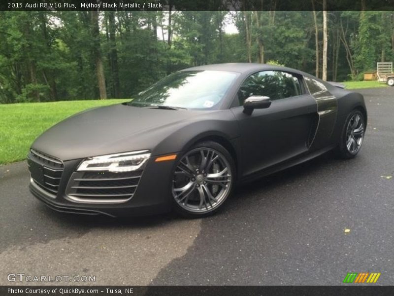 Mythos Black Metallic / Black 2015 Audi R8 V10 Plus