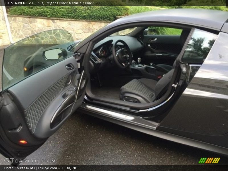 Mythos Black Metallic / Black 2015 Audi R8 V10 Plus