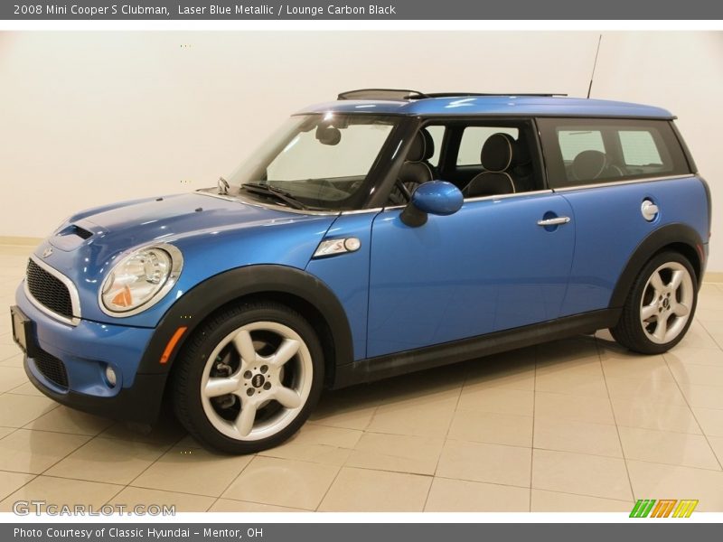 Laser Blue Metallic / Lounge Carbon Black 2008 Mini Cooper S Clubman