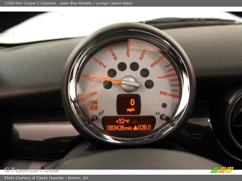 Laser Blue Metallic / Lounge Carbon Black 2008 Mini Cooper S Clubman
