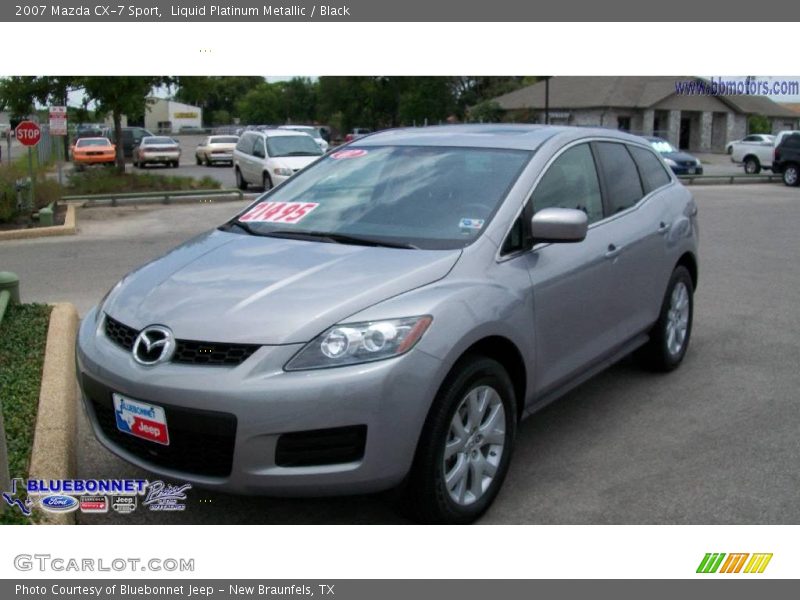 Liquid Platinum Metallic / Black 2007 Mazda CX-7 Sport