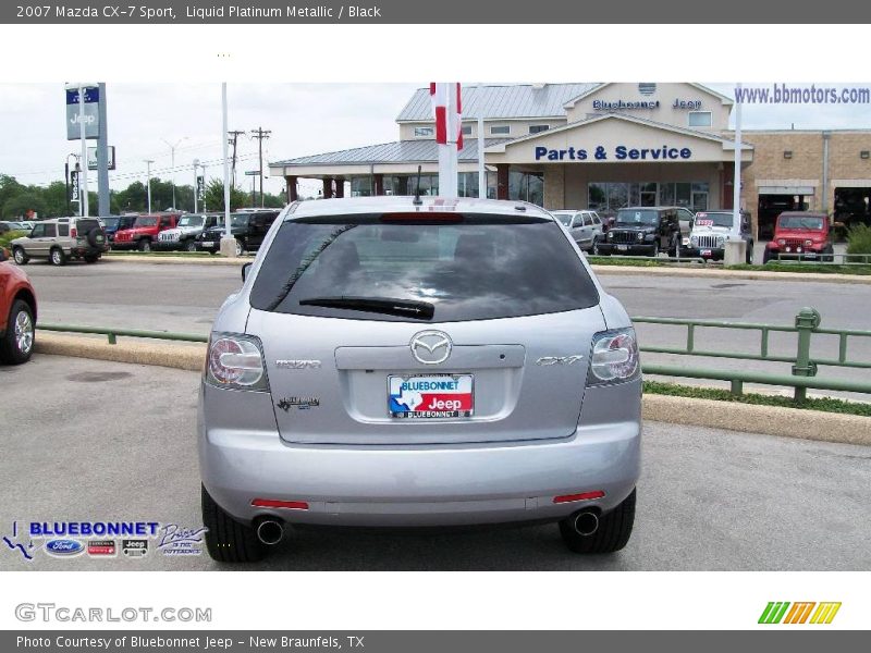 Liquid Platinum Metallic / Black 2007 Mazda CX-7 Sport