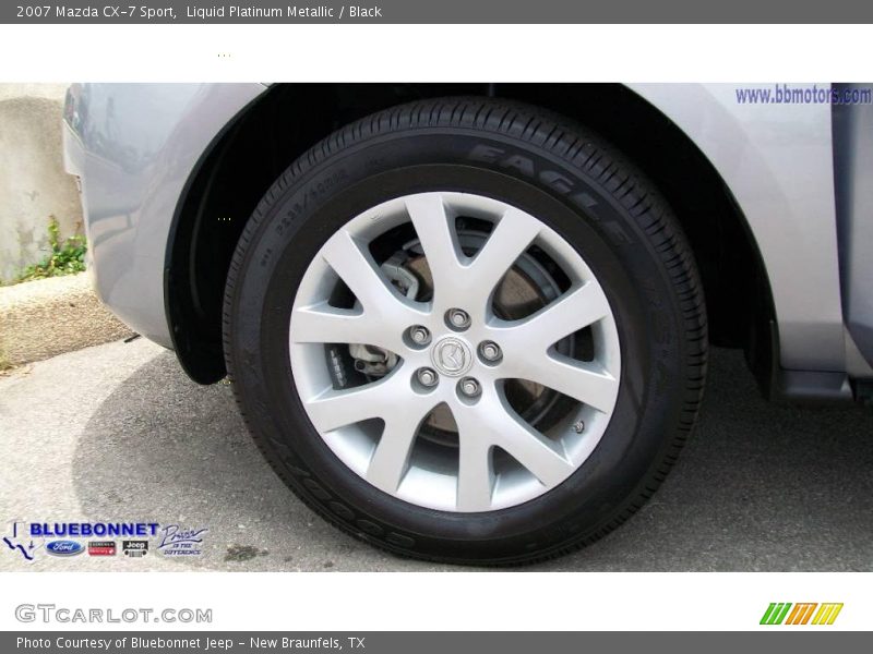 Liquid Platinum Metallic / Black 2007 Mazda CX-7 Sport