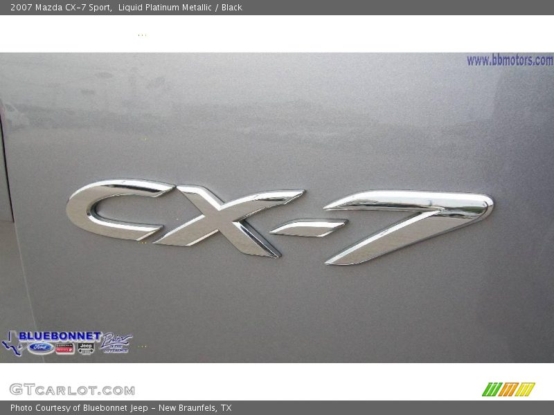 Liquid Platinum Metallic / Black 2007 Mazda CX-7 Sport