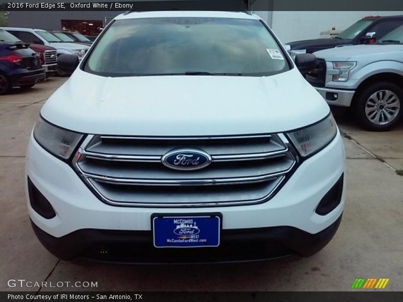 Oxford White / Ebony 2016 Ford Edge SE