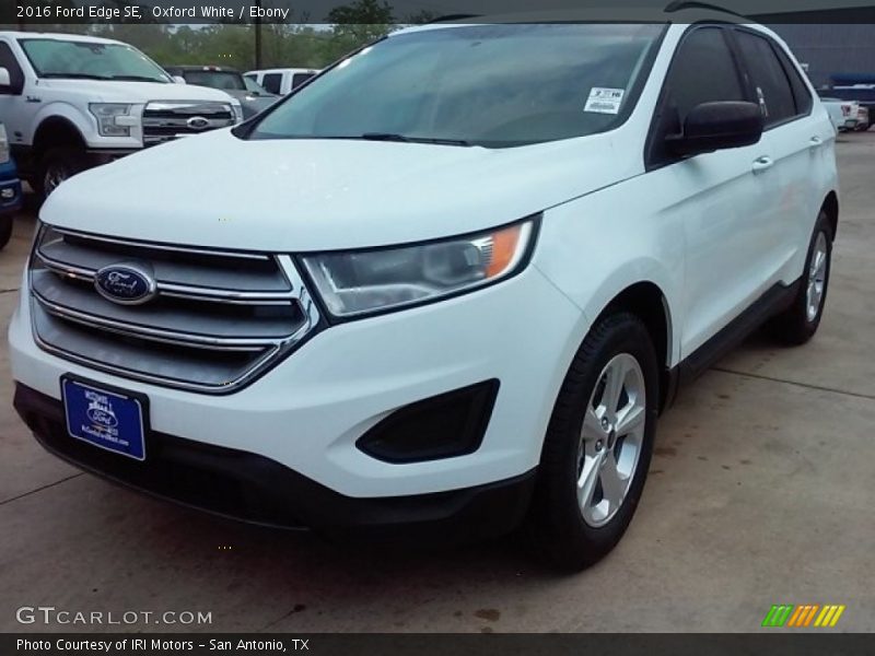 Oxford White / Ebony 2016 Ford Edge SE