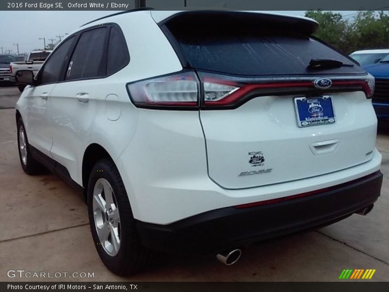 Oxford White / Ebony 2016 Ford Edge SE