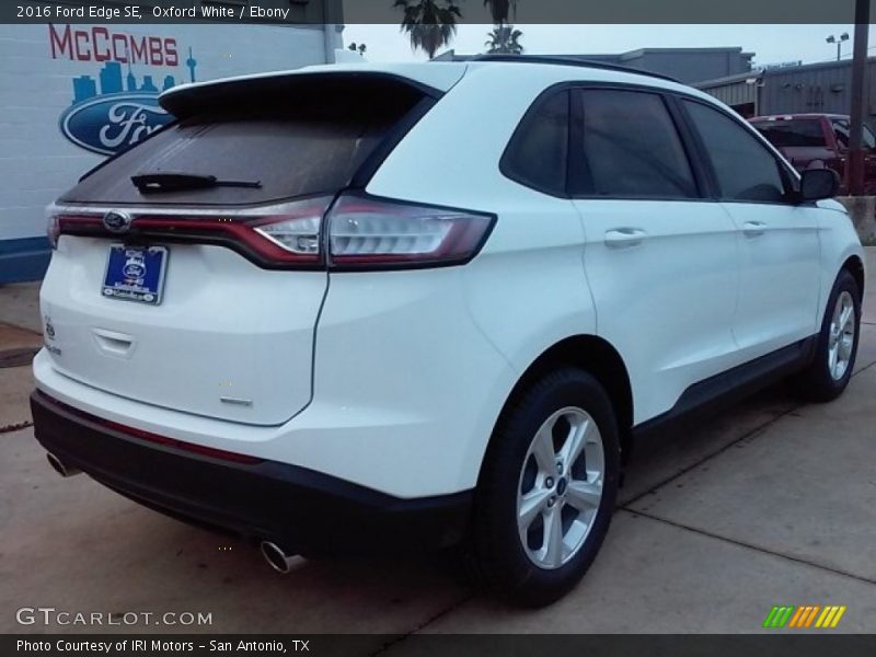 Oxford White / Ebony 2016 Ford Edge SE