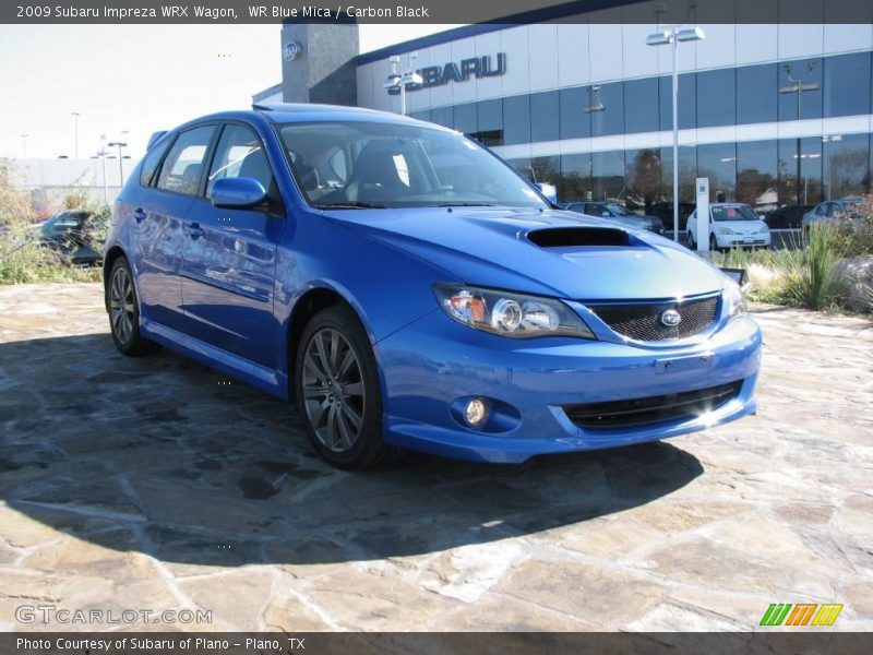 WR Blue Mica / Carbon Black 2009 Subaru Impreza WRX Wagon