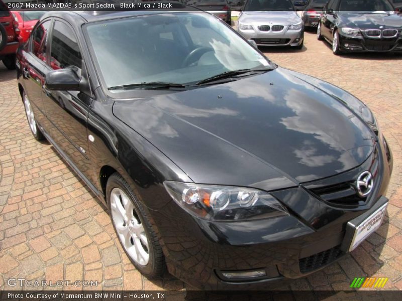 Black Mica / Black 2007 Mazda MAZDA3 s Sport Sedan