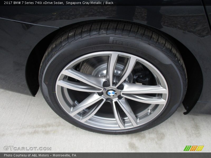 Singapore Gray Metallic / Black 2017 BMW 7 Series 740i xDrive Sedan