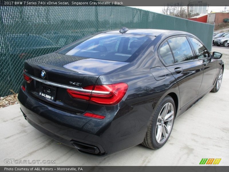 Singapore Gray Metallic / Black 2017 BMW 7 Series 740i xDrive Sedan