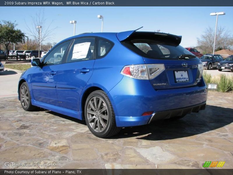 WR Blue Mica / Carbon Black 2009 Subaru Impreza WRX Wagon