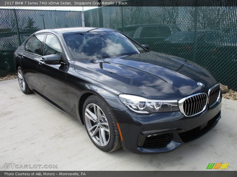 Singapore Gray Metallic / Black 2017 BMW 7 Series 740i xDrive Sedan