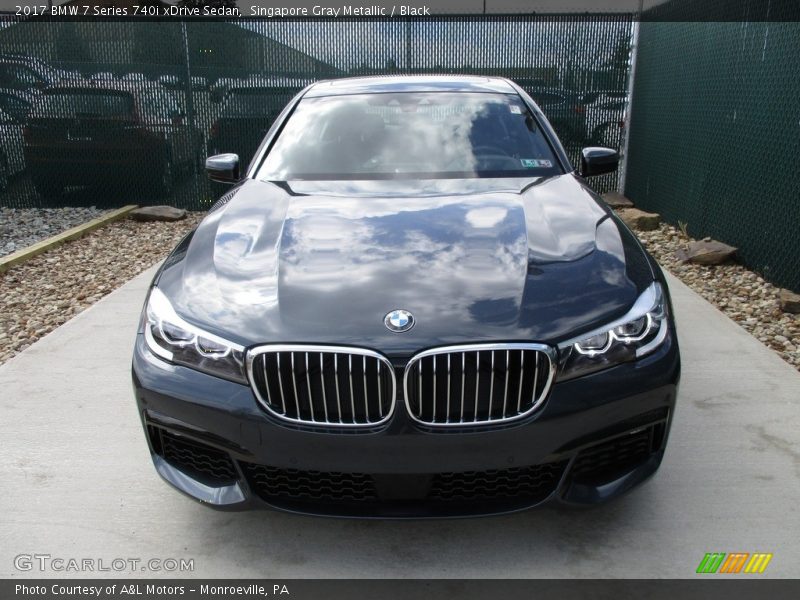 Singapore Gray Metallic / Black 2017 BMW 7 Series 740i xDrive Sedan