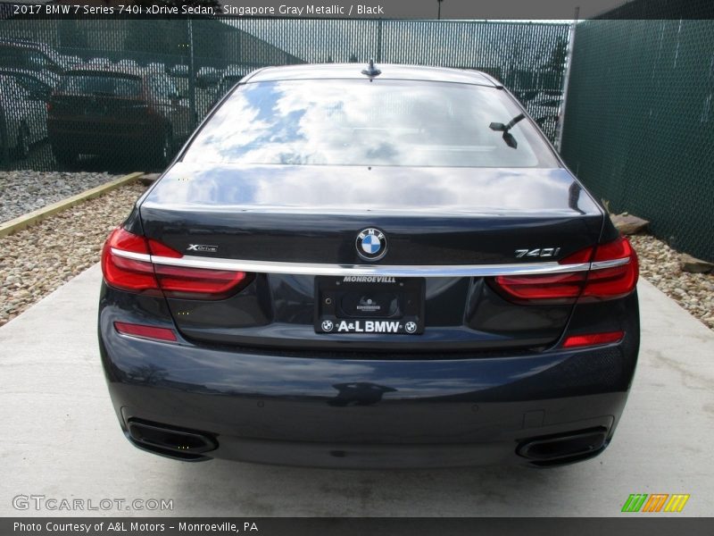 Singapore Gray Metallic / Black 2017 BMW 7 Series 740i xDrive Sedan