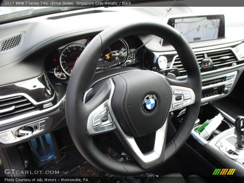 Singapore Gray Metallic / Black 2017 BMW 7 Series 740i xDrive Sedan